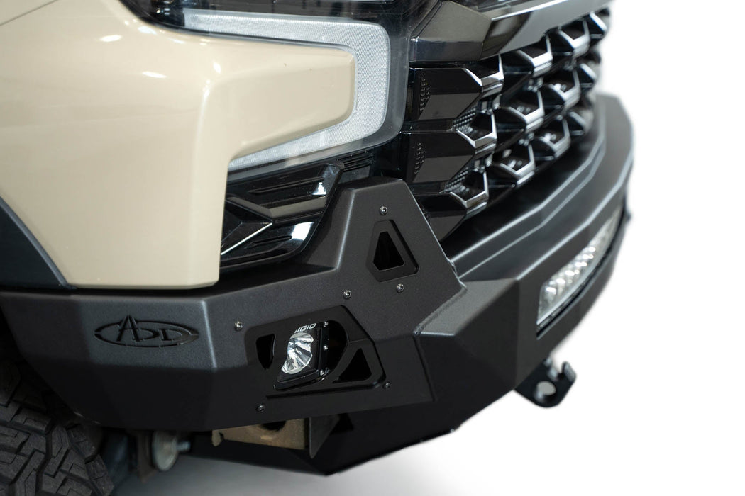 ADD 2022-2026 Chevy Silverado 1500 ZR2 Stealth Fighter Front Bumper – installed on vehicle, image 7 of 15