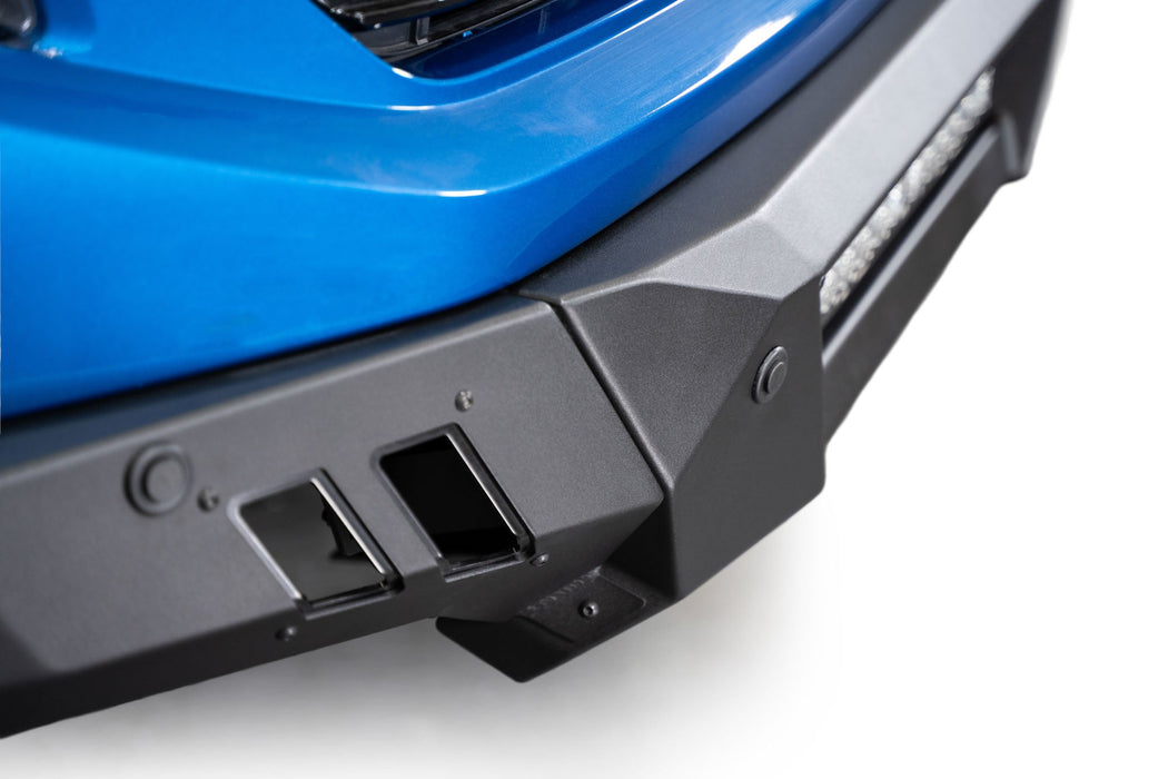 Addictive Desert Designs 2022-2026 GMC 1500 Black Label Front Bumper – installed on vehicle, image 8 of 13