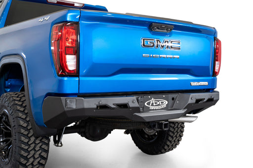 Addictive Desert Designs 2022-2026 Chevy/GMC 1500 Black Label Rear Bumper – installed on vehicle, image 1 of 12