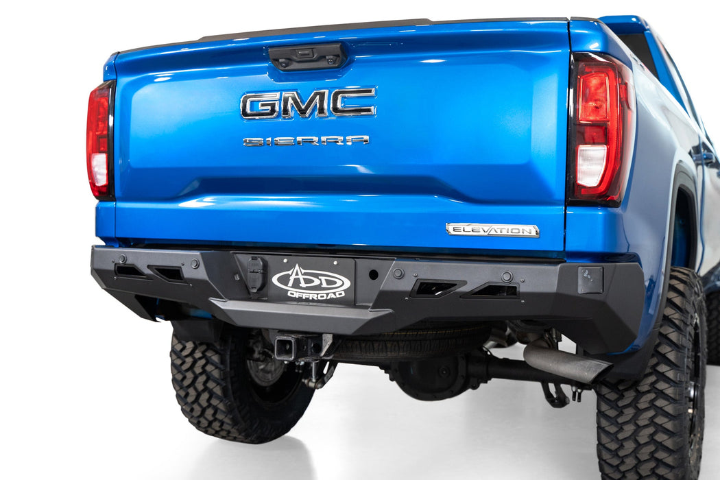 Addictive Desert Designs 2022-2026 Chevy/GMC 1500 Black Label Rear Bumper – installed on vehicle, image 3 of 12