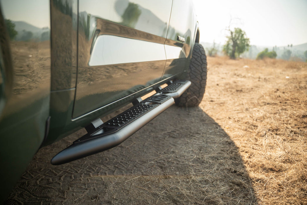 DV8 Offroad 2022-2026 Toyota Tundra Crew Max OE Plus Side Steps – installed on vehicle, image 8 of 11