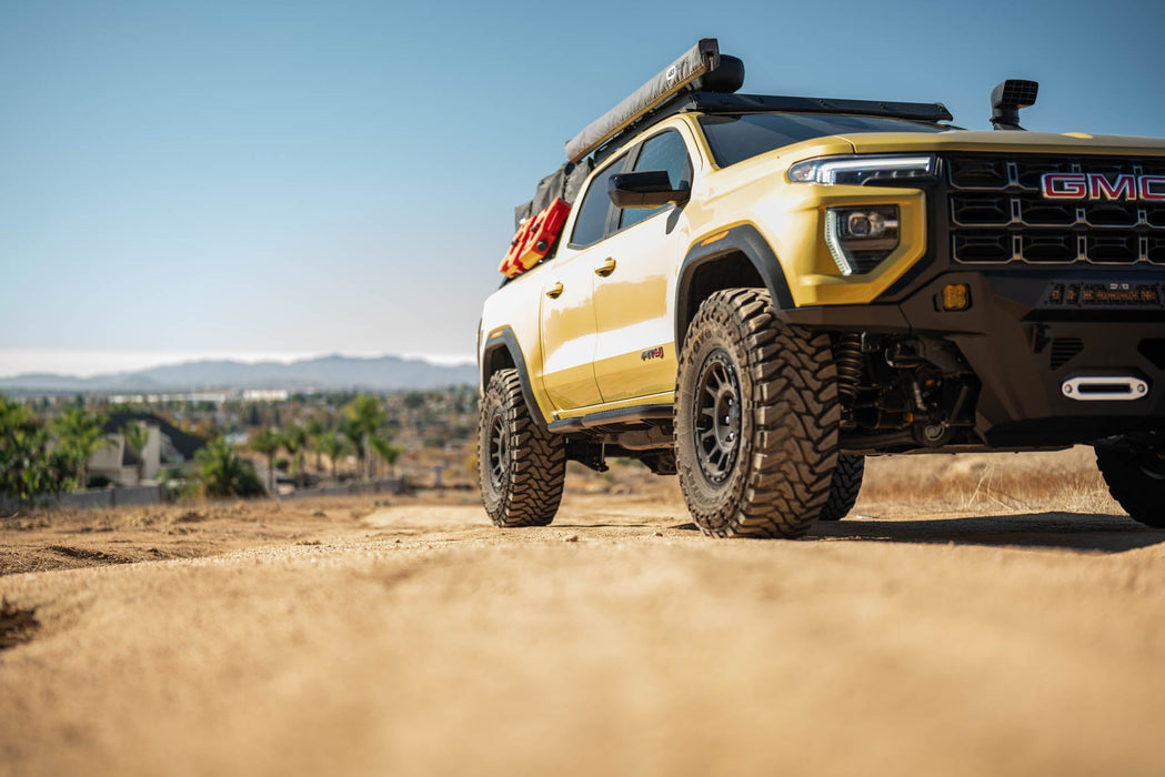 DV8 Offroad 2023-2024 Chevy Colorado & GMC Canyon OE Plus Side Steps – installed on vehicle, image 9 of 13