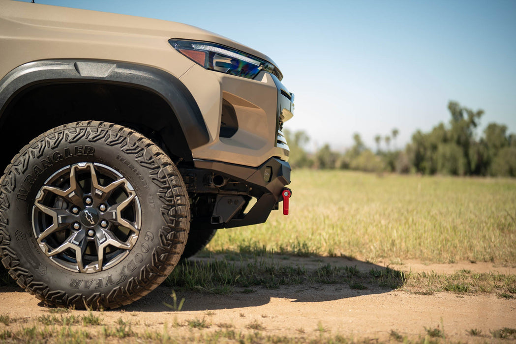 DV8 Offroad 2023-2026 Chevy Colorado ZR2 Spec Series Front Bumper – installed on vehicle, image 9 of 12