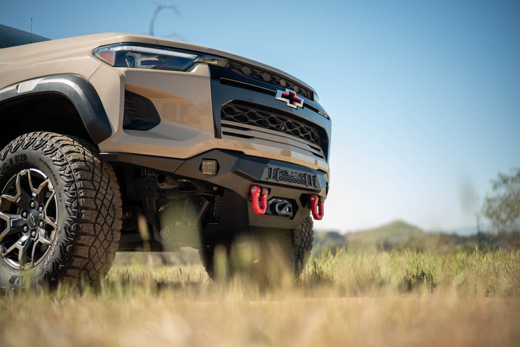 DV8 Offroad 2023-2026 Chevy Colorado ZR2 Spec Series Front Bumper – installed on vehicle, image 8 of 12