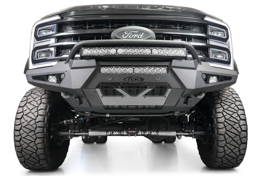 Addictive Desert Designs 2023-2026 Ford Super Duty HoneyBadger Front Bumper w/ Top Hoop – image 3 of 16
