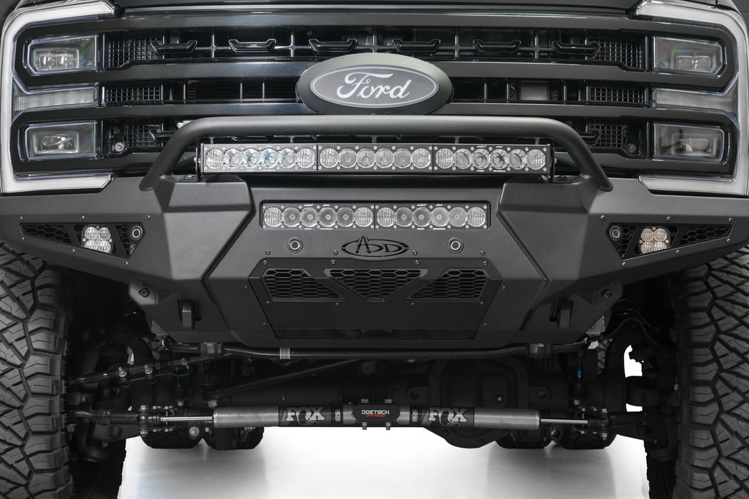 Addictive Desert Designs 2023-2026 Ford Super Duty HoneyBadger Front Bumper w/ Top Hoop – image 6 of 16