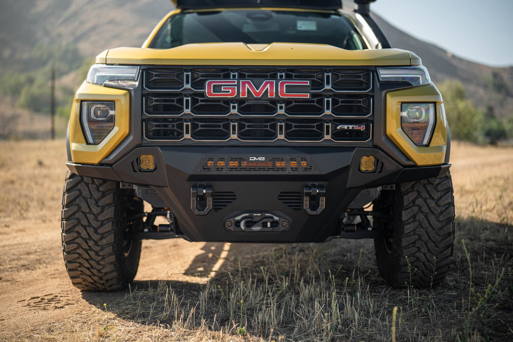 DV8 Offroad 2023-2026 GMC Canyon Spec Series Front Bumper – on the trail, image 9 of 14