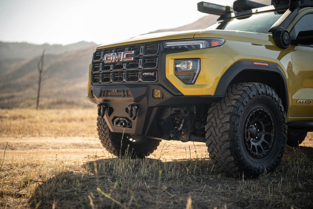 DV8 Offroad 2023-2026 GMC Canyon Spec Series Front Bumper – on the trail, image 10 of 14