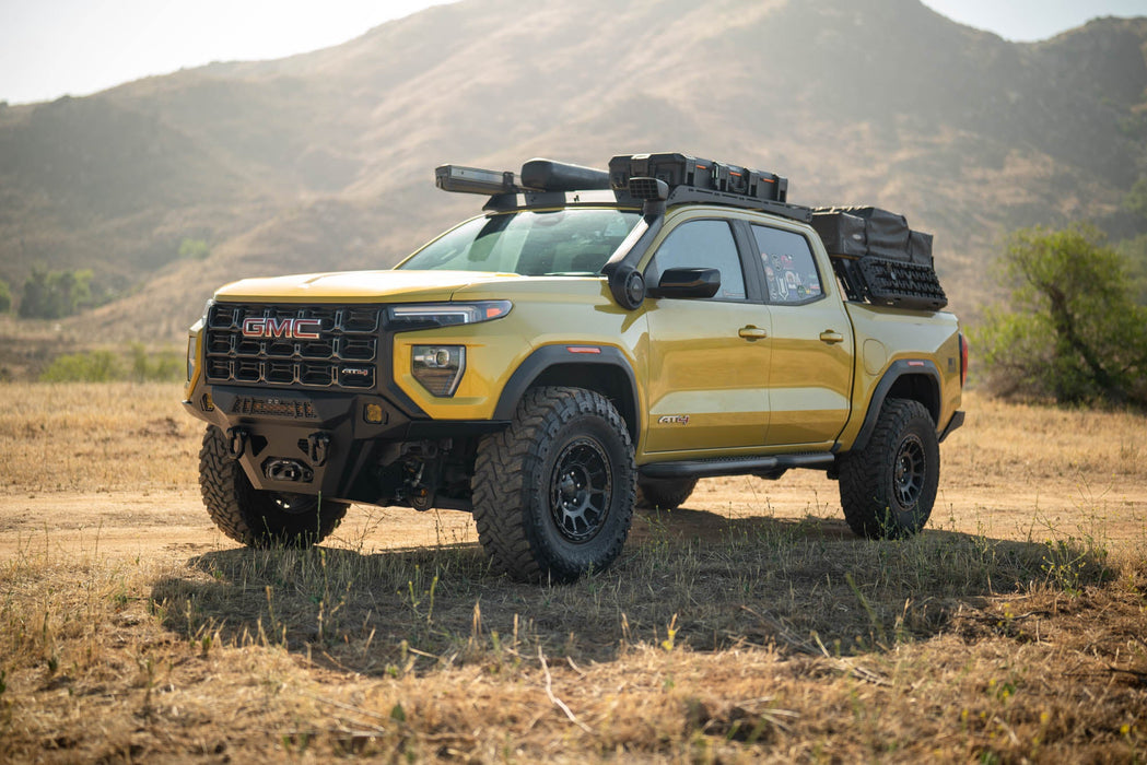 DV8 Offroad 2023-2026 GMC Canyon Spec Series Front Bumper – on the trail, image 2 of 14