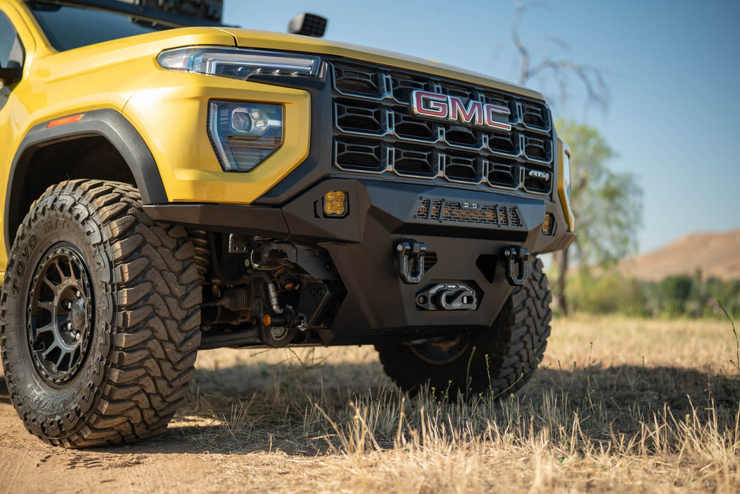 DV8 Offroad 2023-2026 GMC Canyon Spec Series Front Bumper – on the trail, image 7 of 14