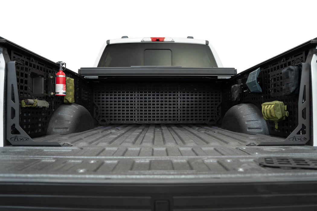 Addictive Desert Designs 2023-2026 Ford Super Duty Bed Cab Molle Panel – installed on vehicle, image 3 of 9