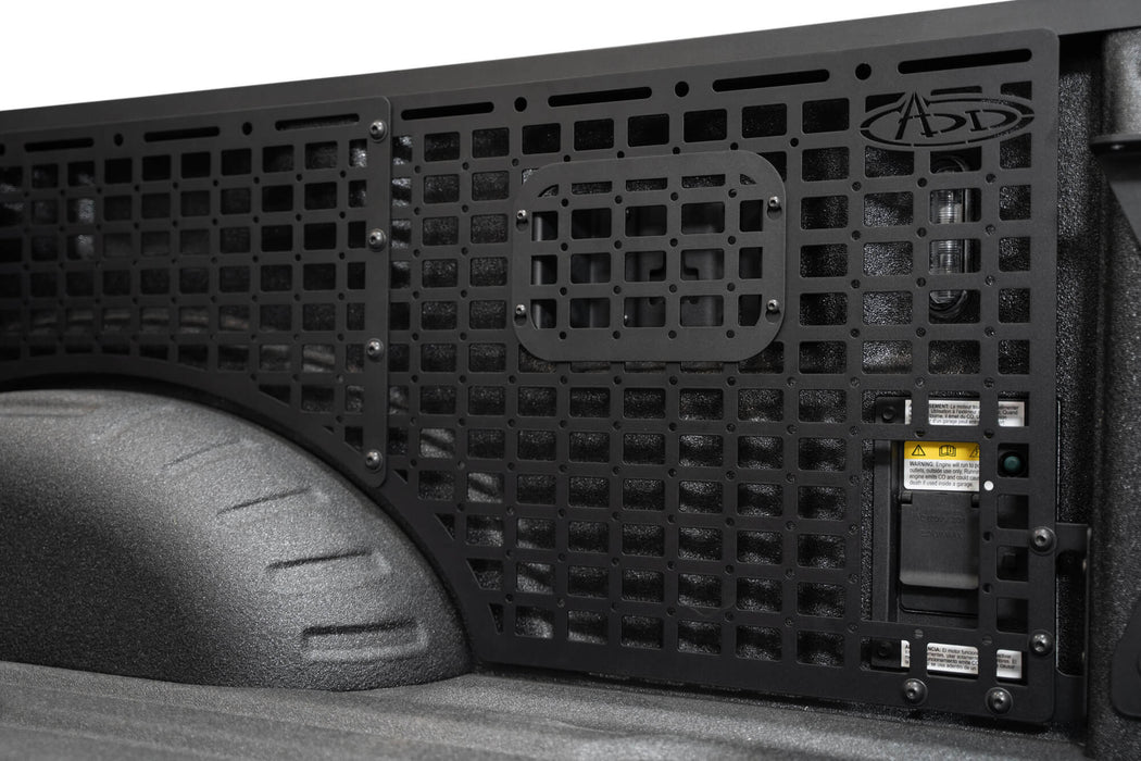 Addictive Desert Designs 2023-2026 Ford Super Duty Bed Side Molle Panels – installed on vehicle, image 19 of 20
