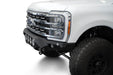 Addictive Desert Designs 2023-2026 Ford Super Duty Bomber Front Bumper Rigid – installed on vehicle, image 6 of 12
