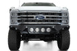 Addictive Desert Designs 2023-2026 Ford Super Duty Bomber Front Bumper Rigid – installed on vehicle, image 3 of 12
