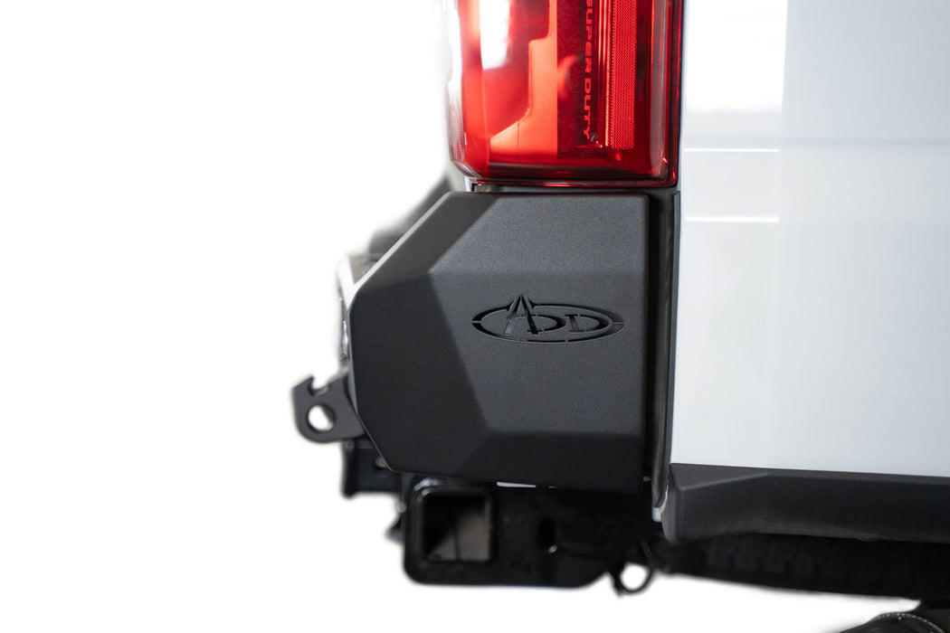 Addictive Desert Designs 2023-2026 Ford Super Duty Bomber Rear Bumper – installed on vehicle, image 6 of 10