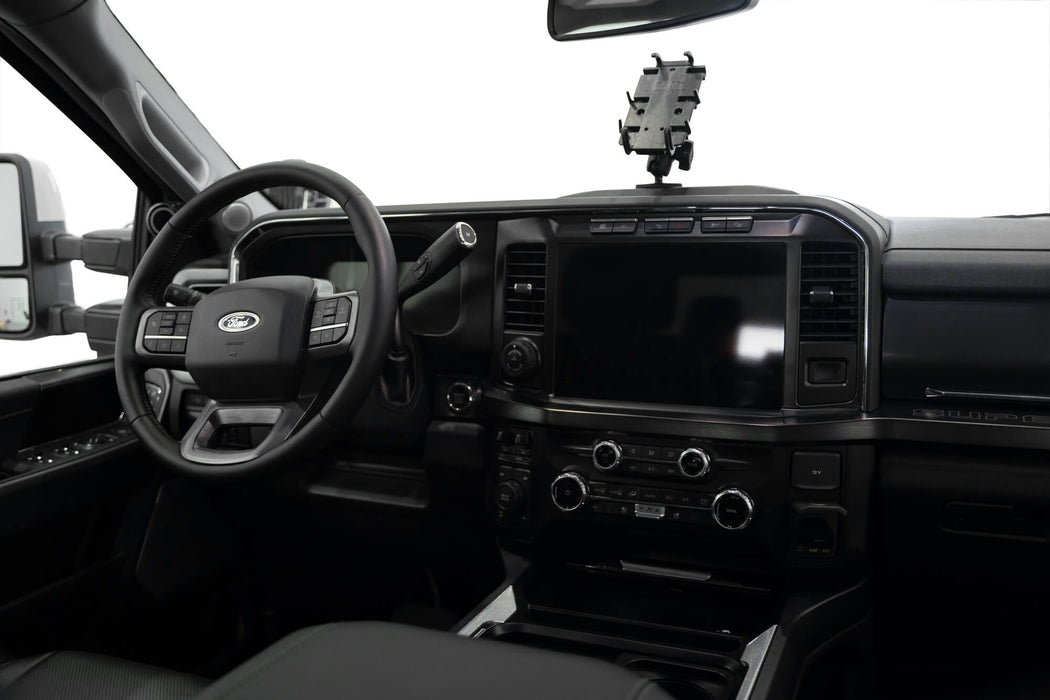 Addictive Desert Designs 2023-2026 Ford Super Duty Digital Device Dash Mount – installed on vehicle, image 6 of 6