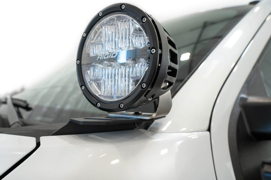 Addictive Desert Designs 2023-2026 Ford Super Duty Ditch Light Brackets – installed on vehicle, image 2 of 10
