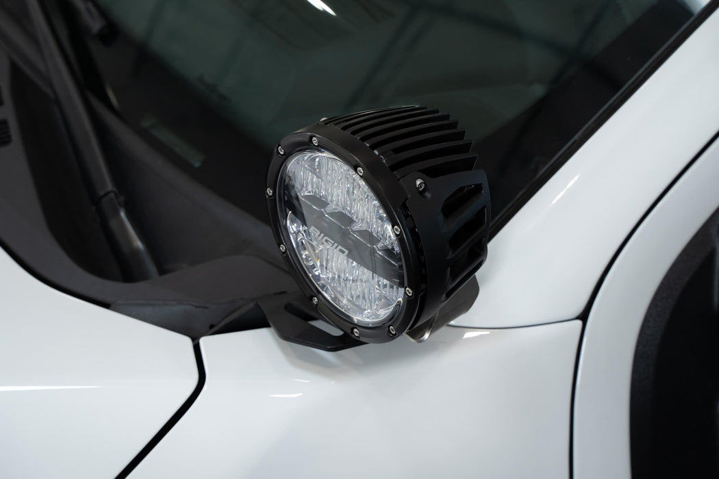 Addictive Desert Designs 2023-2026 Ford Super Duty Ditch Light Brackets – installed on vehicle, image 4 of 10