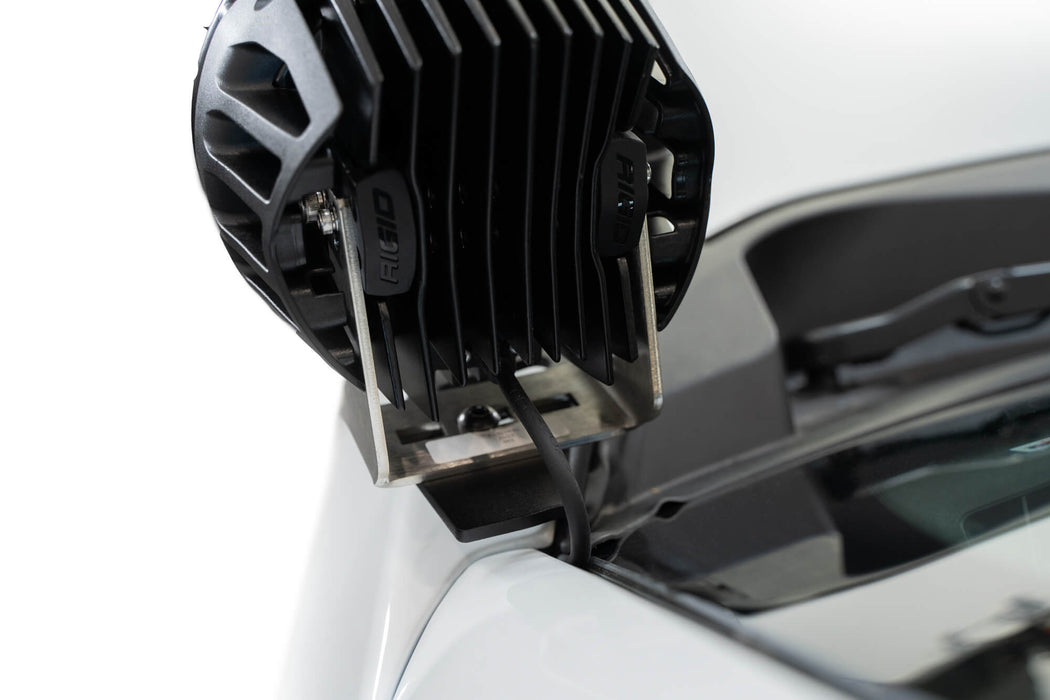 Addictive Desert Designs 2023-2026 Ford Super Duty Ditch Light Brackets – installed on vehicle, image 10 of 10