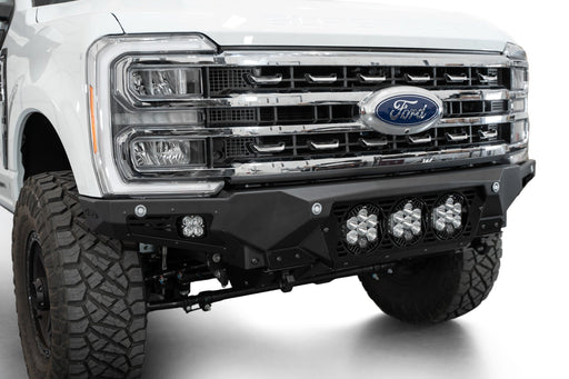 Addictive Desert Designs 2023-2026 Ford Super Duty Bomber Front Bumper Baja – installed on vehicle, image 1 of 10