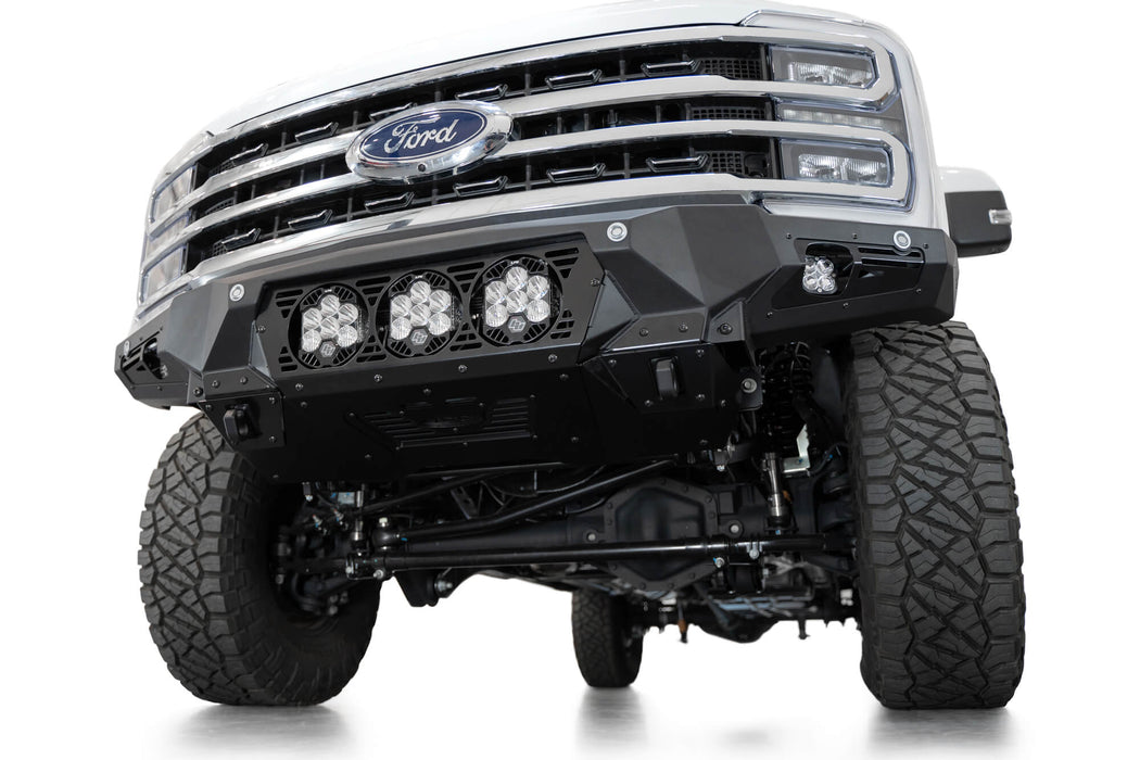 Addictive Desert Designs 2023-2026 Ford Super Duty Bomber Front Bumper Baja – installed on vehicle, image 6 of 10