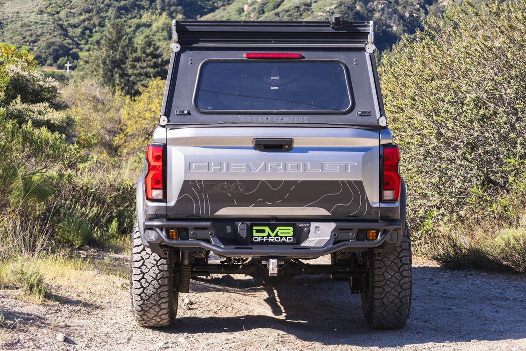 DV8 Offroad 2023-2026 GMC Canyon & Chevy Colorado Tube Rear Bumper – installed on vehicle, image 2 of 17