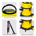 SANITMAX SM20 Professional Wet & Dry Shampoo Vacuum Cleaner – Multi-Function Carpet & Upholstery Cleaning... - Dimensions
