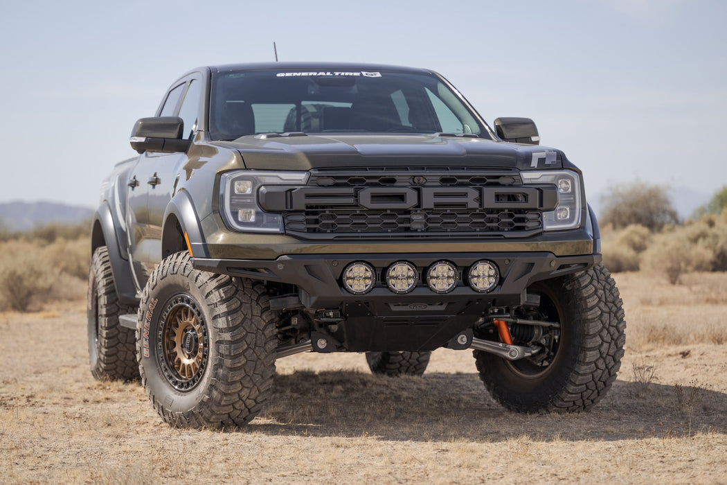 Addictive Desert Designs 2024-2026 Ford Ranger Raptor ADD Edge Front Bumper – on the trail, image 13 of 20
