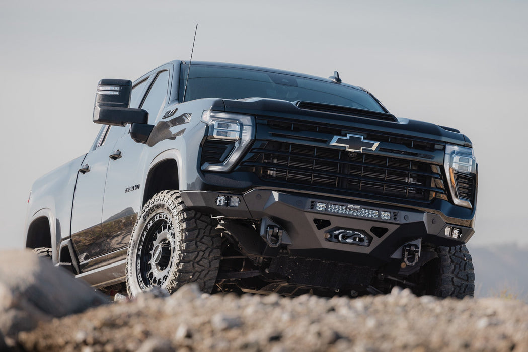 DV8 Offroad 2024-2026 Chevy Silverado 2500/3500 Spec Series Front Bumper – on the trail, image 2 of 13