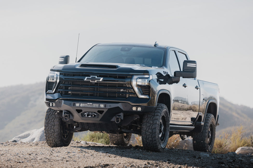 DV8 Offroad 2024-2026 Chevy Silverado 2500/3500 Spec Series Front Bumper – on the trail, image 4 of 13