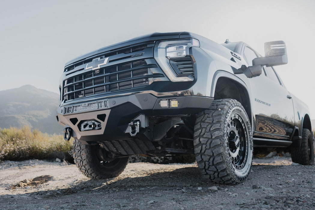DV8 Offroad 2024-2026 Chevy Silverado 2500/3500 Spec Series Front Bumper – on the trail, image 5 of 13