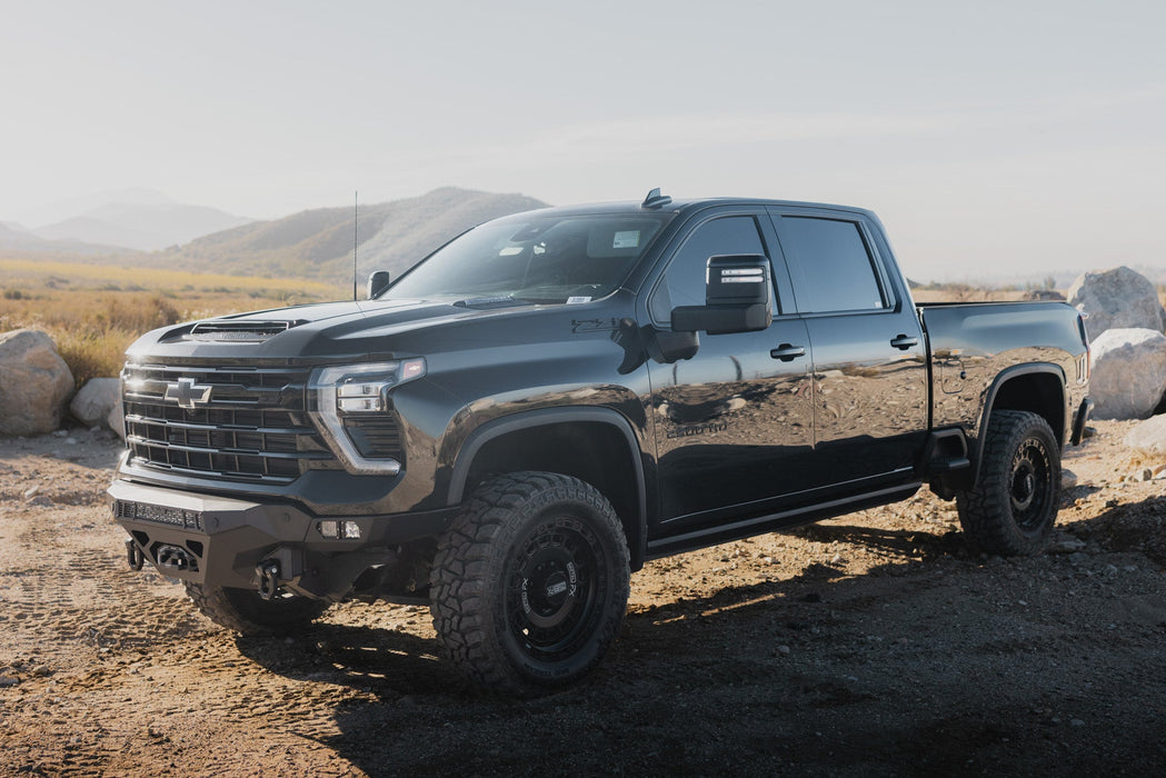 DV8 Offroad 2024-2026 Chevy Silverado 2500/3500 Spec Series Front Bumper – on the trail, image 7 of 13