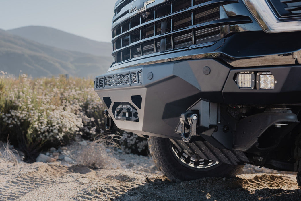 DV8 Offroad 2024-2026 Chevy Silverado 2500/3500 Spec Series Front Bumper – on the trail, image 9 of 13