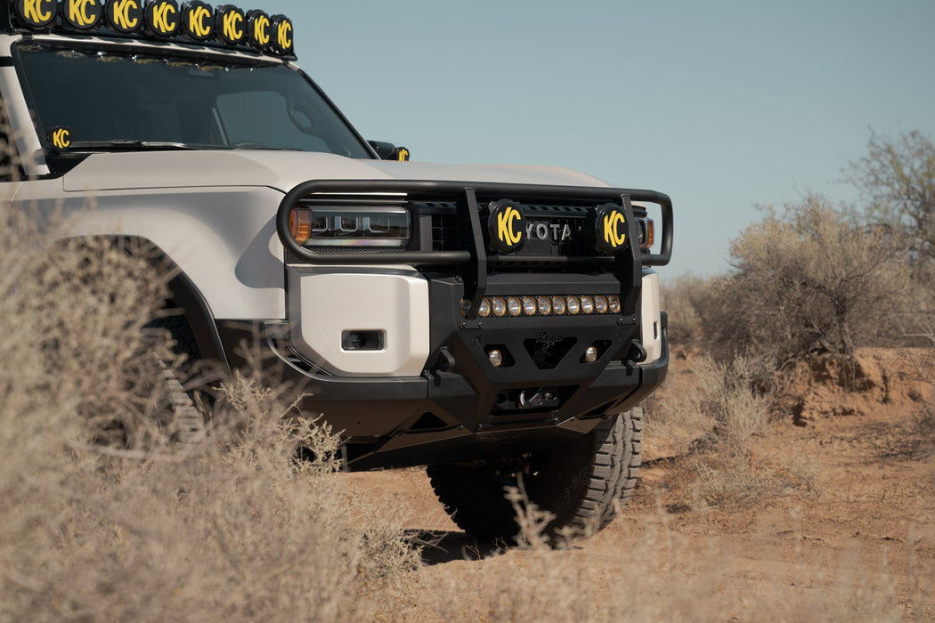 Rago 2024-2026 Toyota Land Cruiser Brush Guard for Rago's Center Mount Front Bumper – on the trail, image 6 of 20