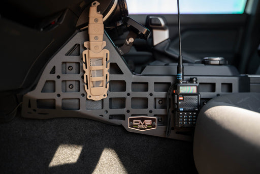 DV8 Toyota Tacoma & 4Runner Center Console Molle Panels & Digital Device Mount – installed on vehicle, image 2 of 16