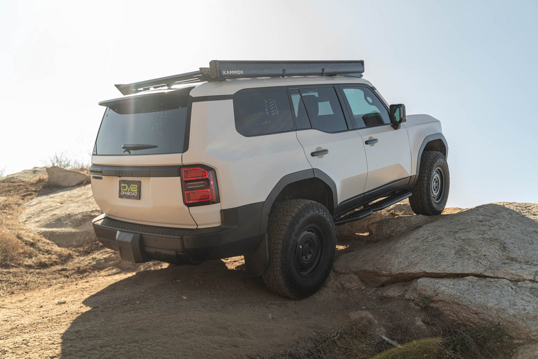 DV8 Offroad 2024-2026 Toyota Land Cruiser OE Plus Side Steps – on the trail, image 8 of 11