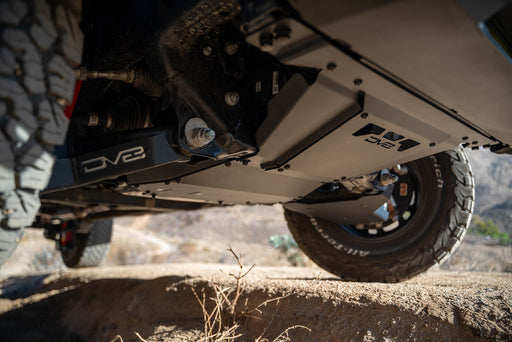 DV8 Offroad 2024-2026 Toyota Tacoma Front Skid Plate – installed on vehicle, image 2 of 15
