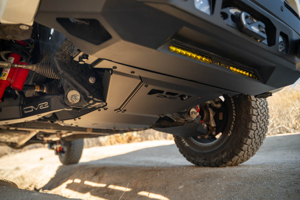 DV8 Offroad 2024-2026 Toyota Tacoma, 4Runner, & Land Cruiser Rear Belly Skid Plate – installed on vehicle, image 6 of 13