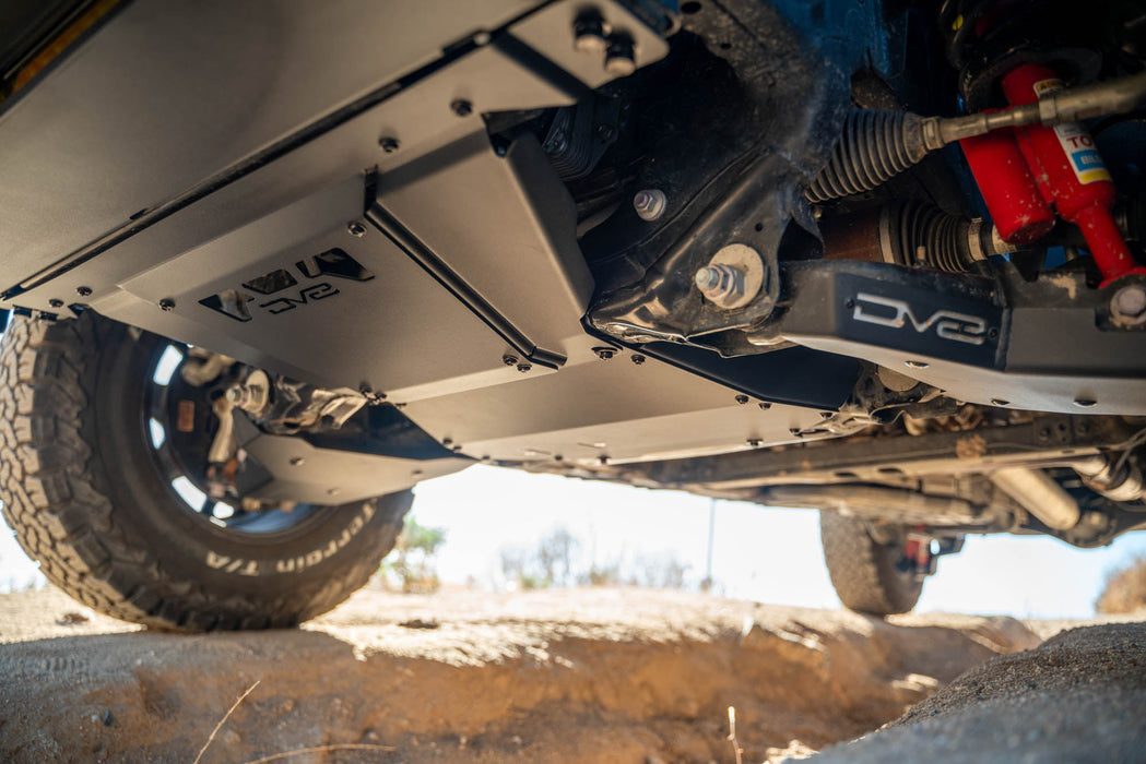 DV8 Offroad 2024-2026 Toyota Tacoma, 4Runner, & Land Cruiser Rear Belly Skid Plate – installed on vehicle, image 7 of 13
