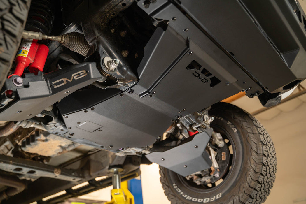 DV8 Offroad 2024-2026 Toyota Tacoma Front Skid Plate – installed on vehicle, image 9 of 15