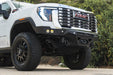DV8 Offroad 2024-2026 GMC Sierra 2500/3500 Spec Series Front Bumper – installed on vehicle, image 2 of 16