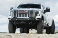 DV8 Offroad 2024-2026 GMC Sierra 2500/3500 Spec Series Front Bumper – installed on vehicle, image 3 of 16