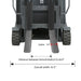 Xilin CPD15SE-Li-189 3 wheel electric forklift raised load view