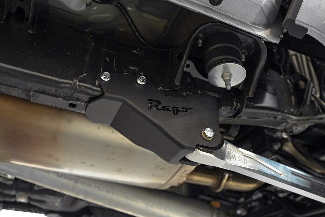 Rago Fabrication 2024-2026 Toyota Tacoma Trailing Arm Skid Plates – installed on vehicle, image 8 of 11