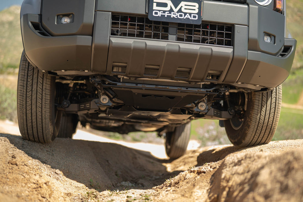 DV8 Offroad 2024-2026 Toyota Land Cruiser & 4Runner Front Skid Plate – installed on vehicle, image 8 of 14