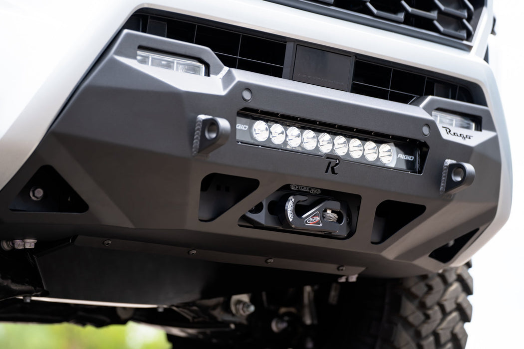 Rago Fabrication 2024-2026 Toyota Tacoma Center Mount Winch Front Bumper – installed on vehicle, image 12 of 15