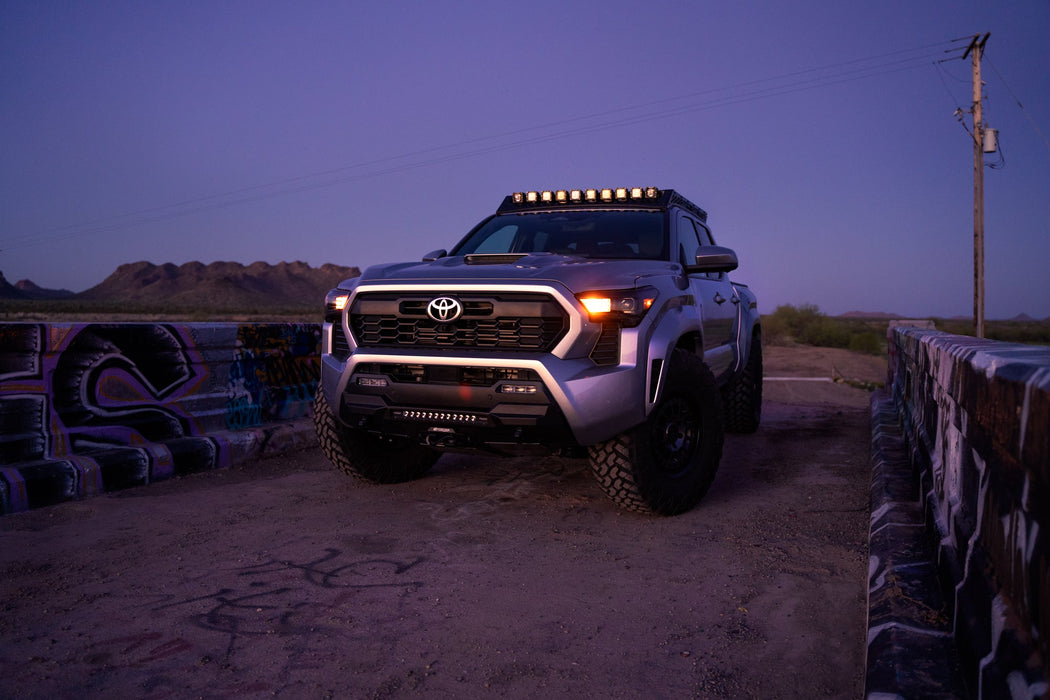 Rago Fabrication 2024-2026 Toyota Tacoma Roof Rack With Light Pocket – installed on vehicle, image 19 of 20