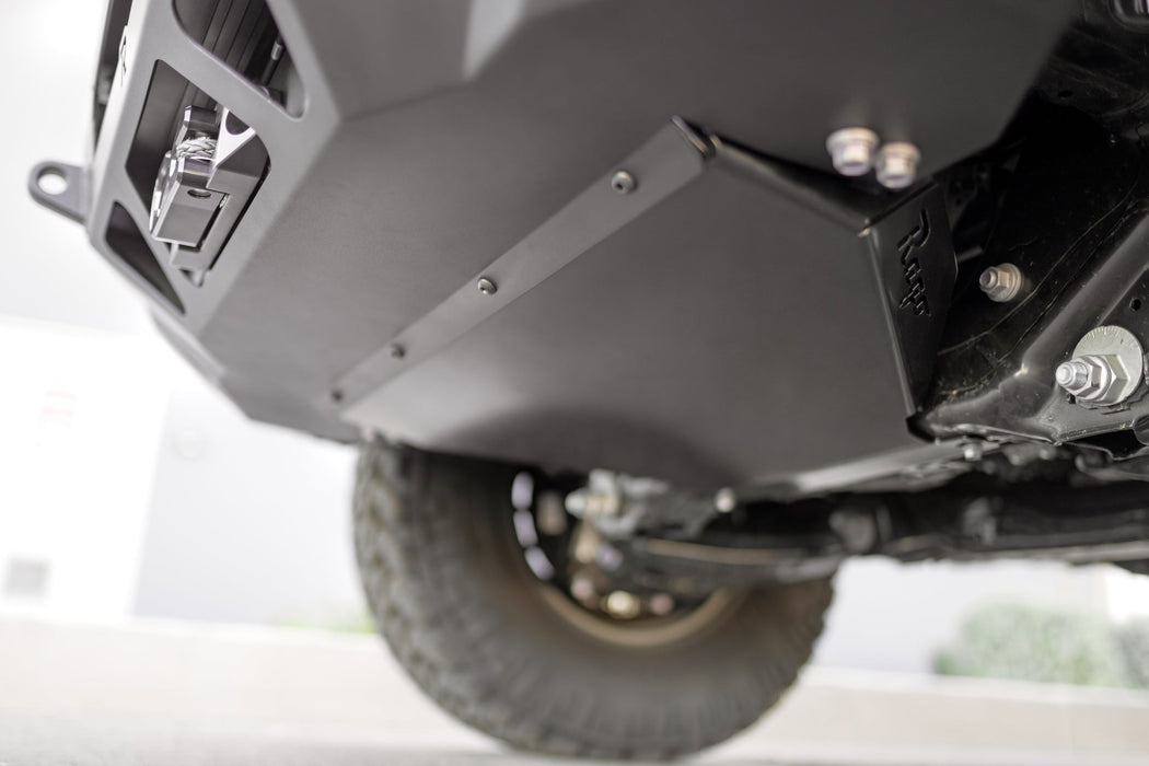 Rago Fabrication 2024-2026 Toyota Tacoma Skid Plate for Rago Front Bumper – installed on vehicle, image 5 of 9