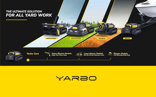 Yarbo 4-in-1 yard robot mowing lawn autonomously