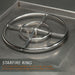 Starfire Designs Stainless Steel Edge Gas Fire Pit with Slide Out LPT Drawer Starfire Designs